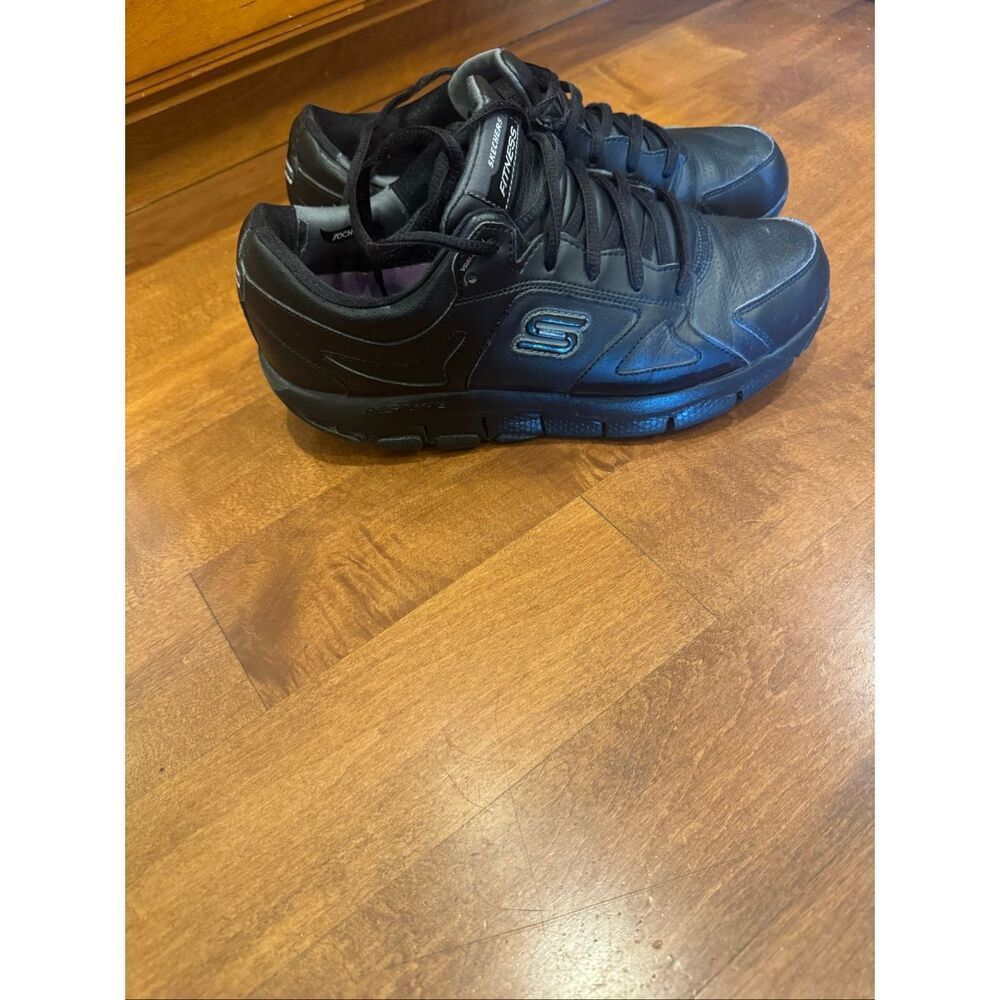 Skechers Shape Ups LIV Womens Size 9 Black Fitness Walking Toning Shoes 12471